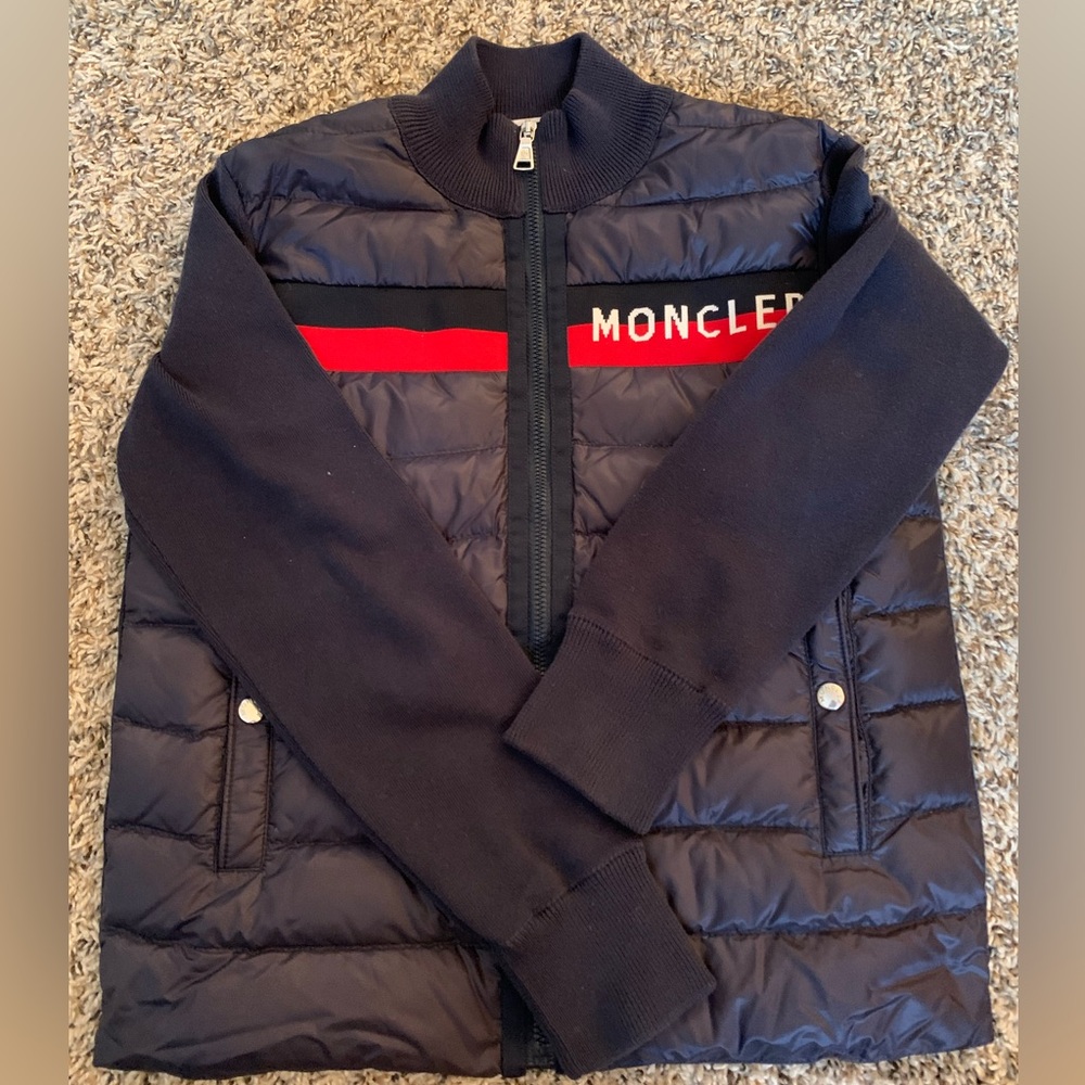 Moncler Puffy Knit Kids Jacket
